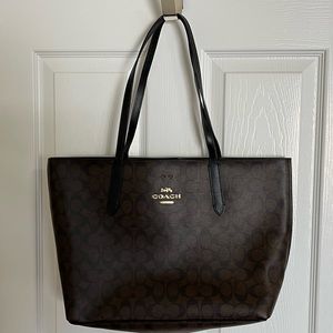 COACH TOTE BROWN/BLACK